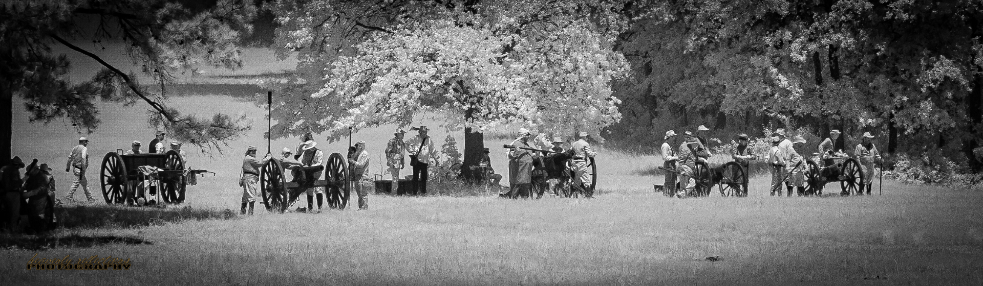 Civil War Reenactment Infrared 
