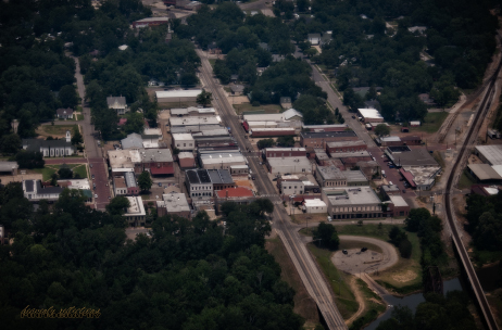Jefferson Texas Downtown Aerial